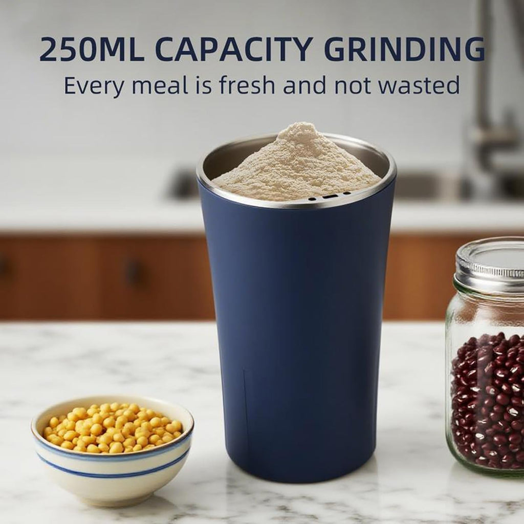 GharMix Portable Mini Mixer Grinder | Electric Coffee & Spice Grinder for Home & Office