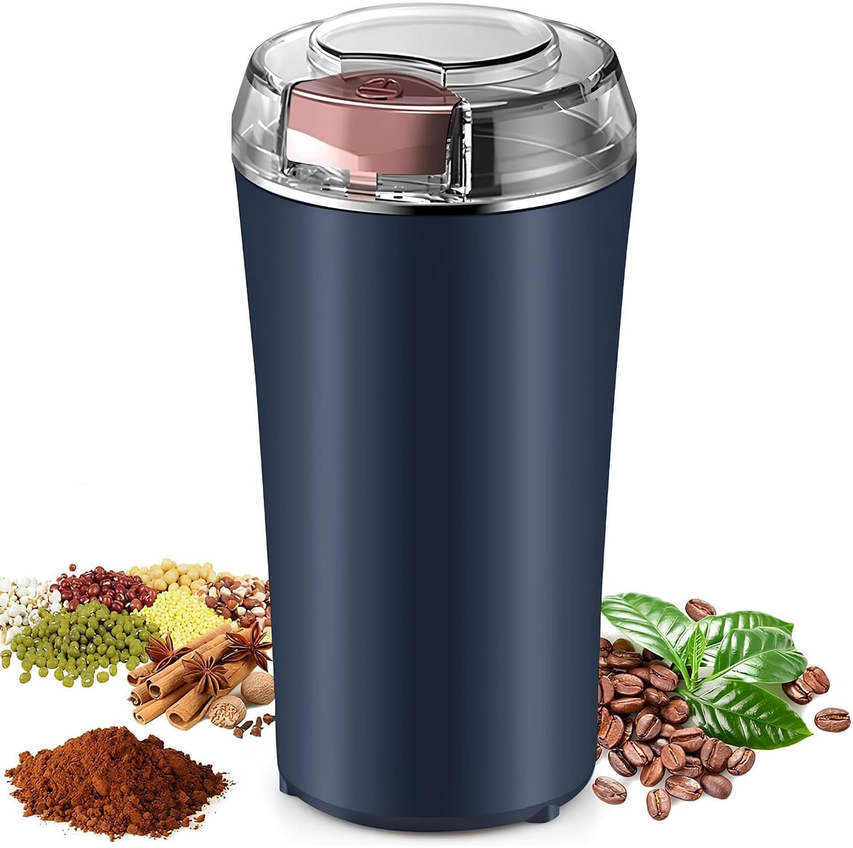 GharMix Portable Mini Mixer Grinder | Electric Coffee & Spice Grinder for Home & Office
